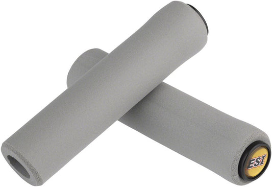 ESI Chunky Silicone Grips for Bicycle Handlebar - Gray, 32mm Diameter
