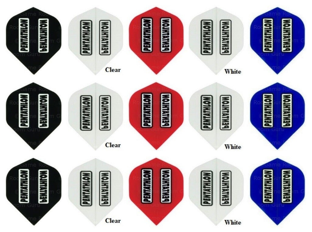 Dart Flights 100 Micron Standard Sets - 5-Pack, Multi-Color
