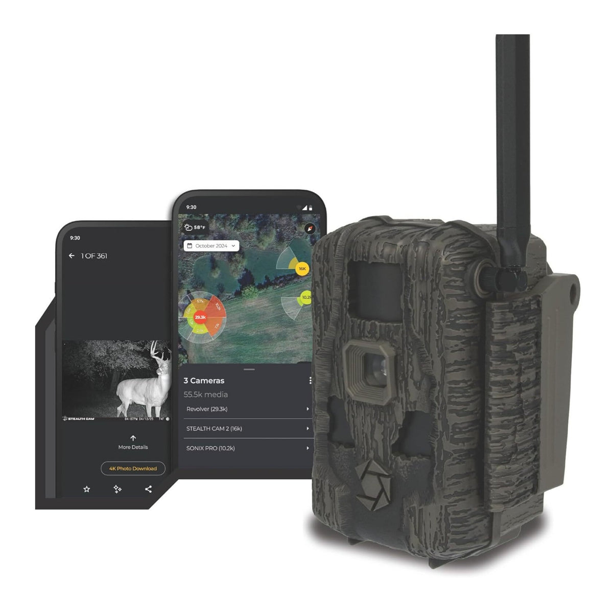 Cellular Trail Camera 42MP Max Detection Range 2-Pack