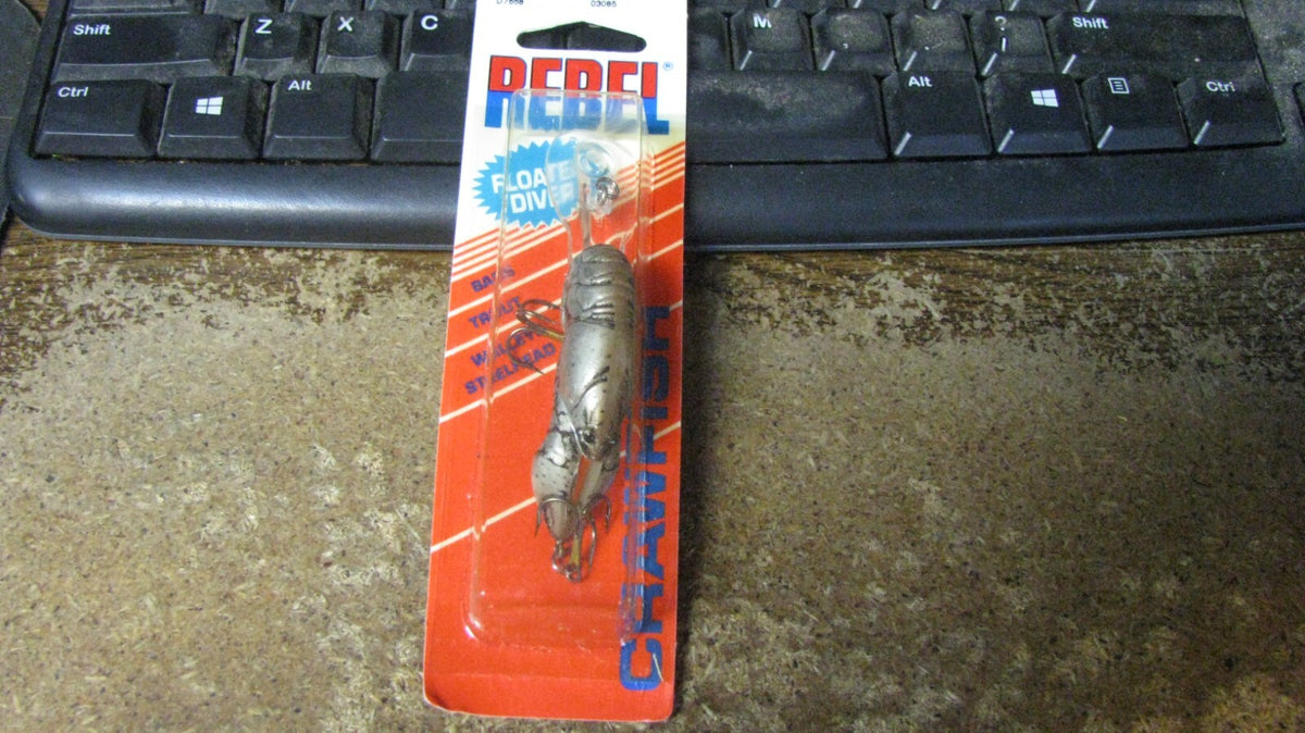 Rebel Deep Crawfish Crankbait - Vintage Unused Fishing Lure 2.25"