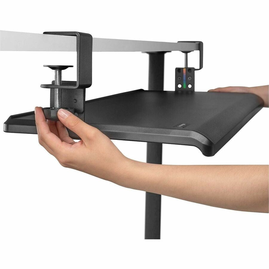 Clamp-On Keyboard Drawer for Desks - Black, SmartFit by Kensington (k55407ww)