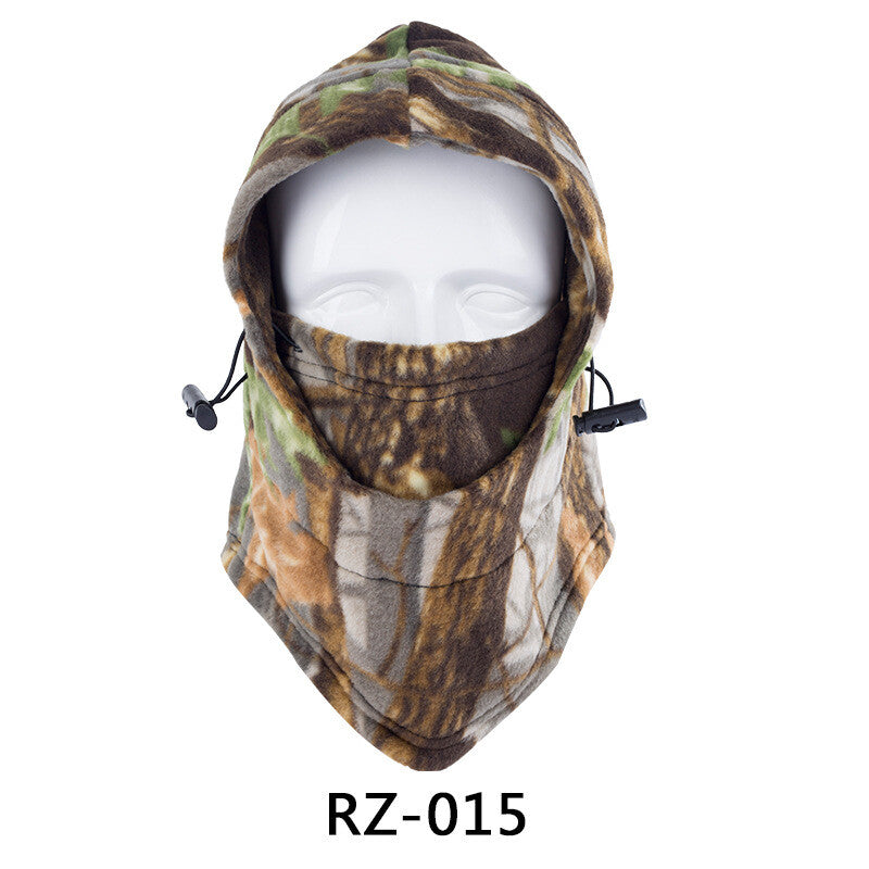 Unisex Winter Balaclava Face Mask with Camo Pattern - Windproof Fleece Hat Hood for Hunting & Skiing