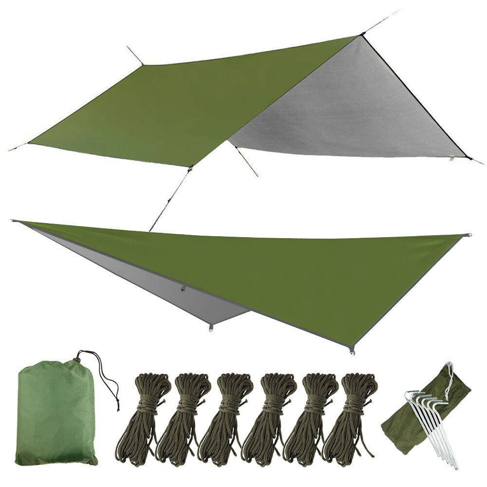 Camping Hammock with Mosquito Net, Rainfly, Under Quilt & Tarp Set