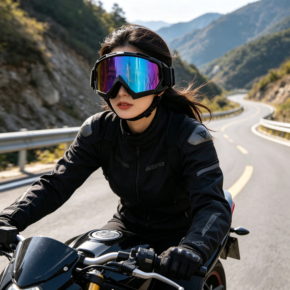 Off-Road Motorcycle Goggles Fit Over Glasses UV400 Anti-Fog Dustproof Durable