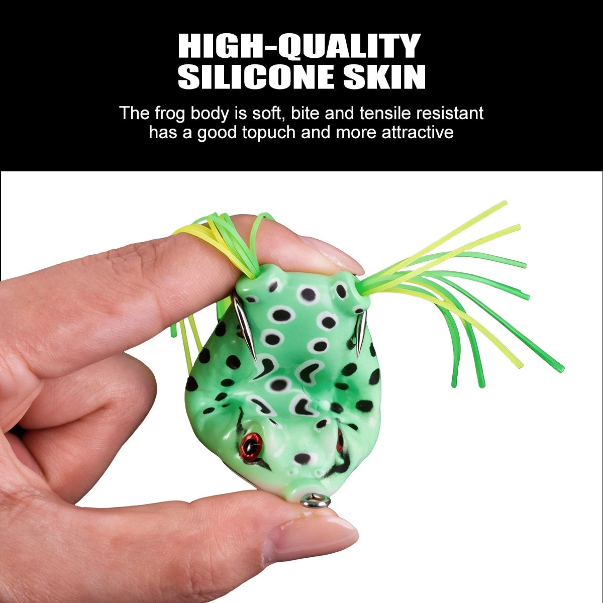 Large Topwater Frog Fishing Lures Set of 1-5 for Bass Saltwater & Freshwater