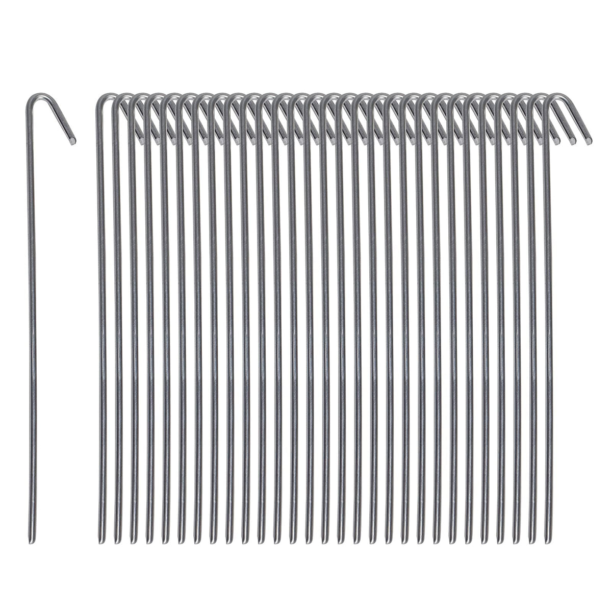 30 Pack Metal Tent Stakes Garden Edging Fence Hooks for Outdoors