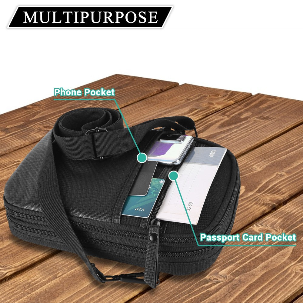 Concealed Carry Gun Pouch Holster Wallet Bag with Belt Loops - Black