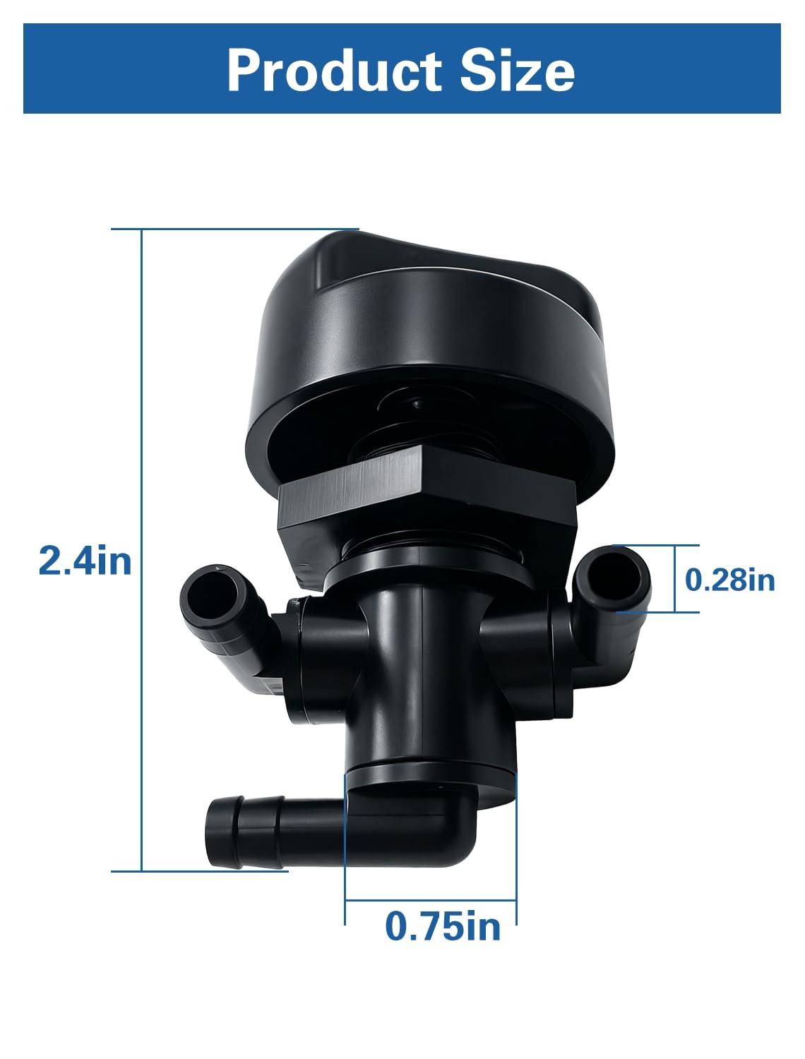 3-Way Fuel Shut Off Valve Petcock for Polaris Off-Road Vehicles