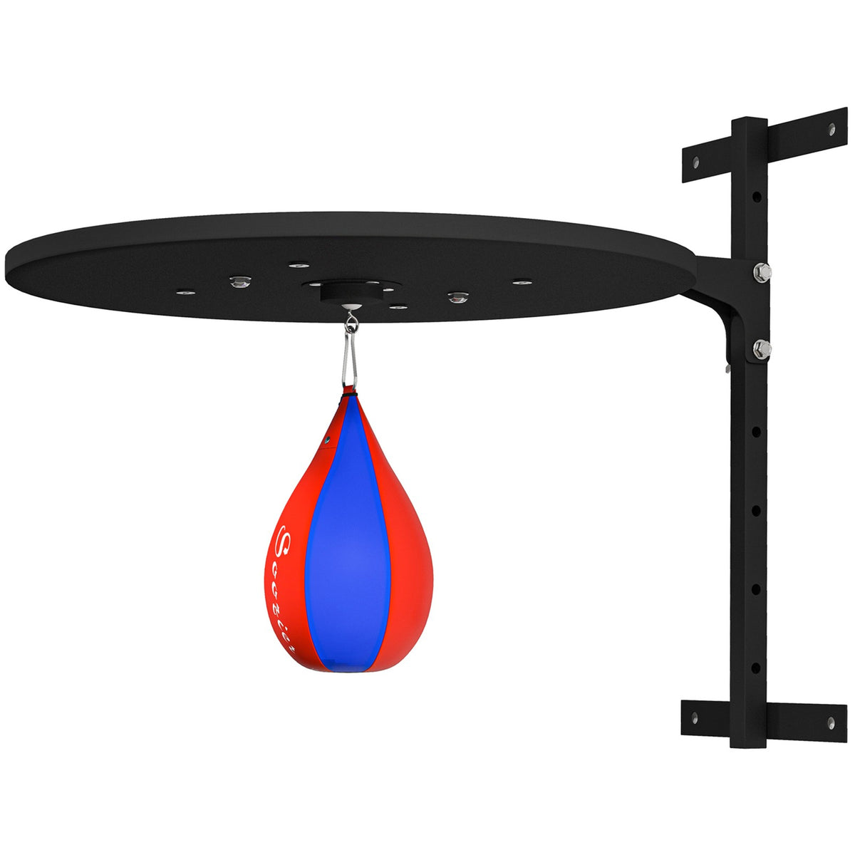 Wall Mounted Speed Bag Platform with Adjustable Height and Swivel Ball for Boxing Training