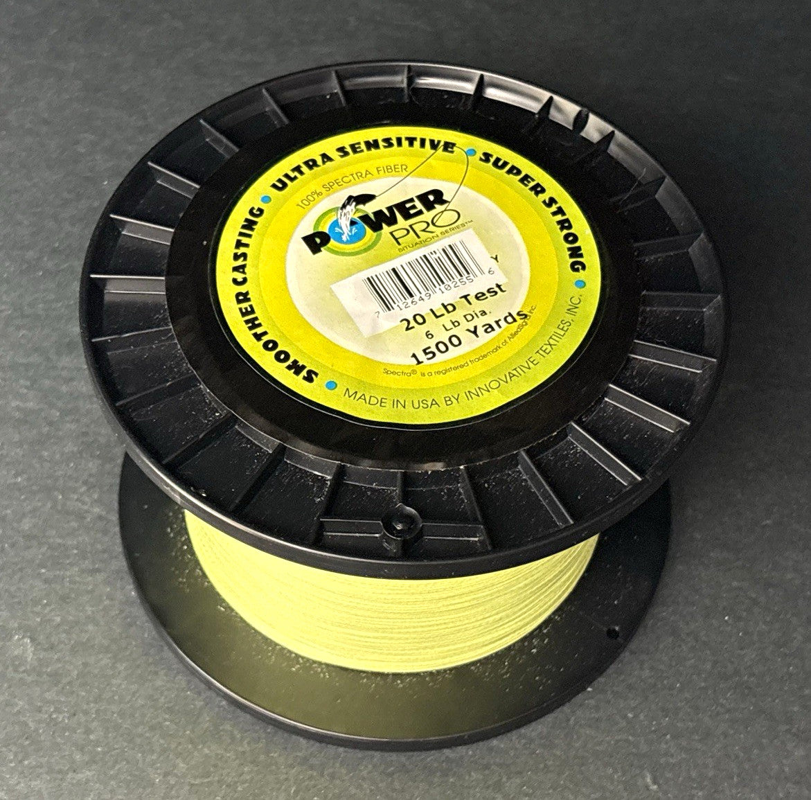 Braided Fishing Line 1500yd Spool PowerPro Spectra Fiber Low Stretch Tackle