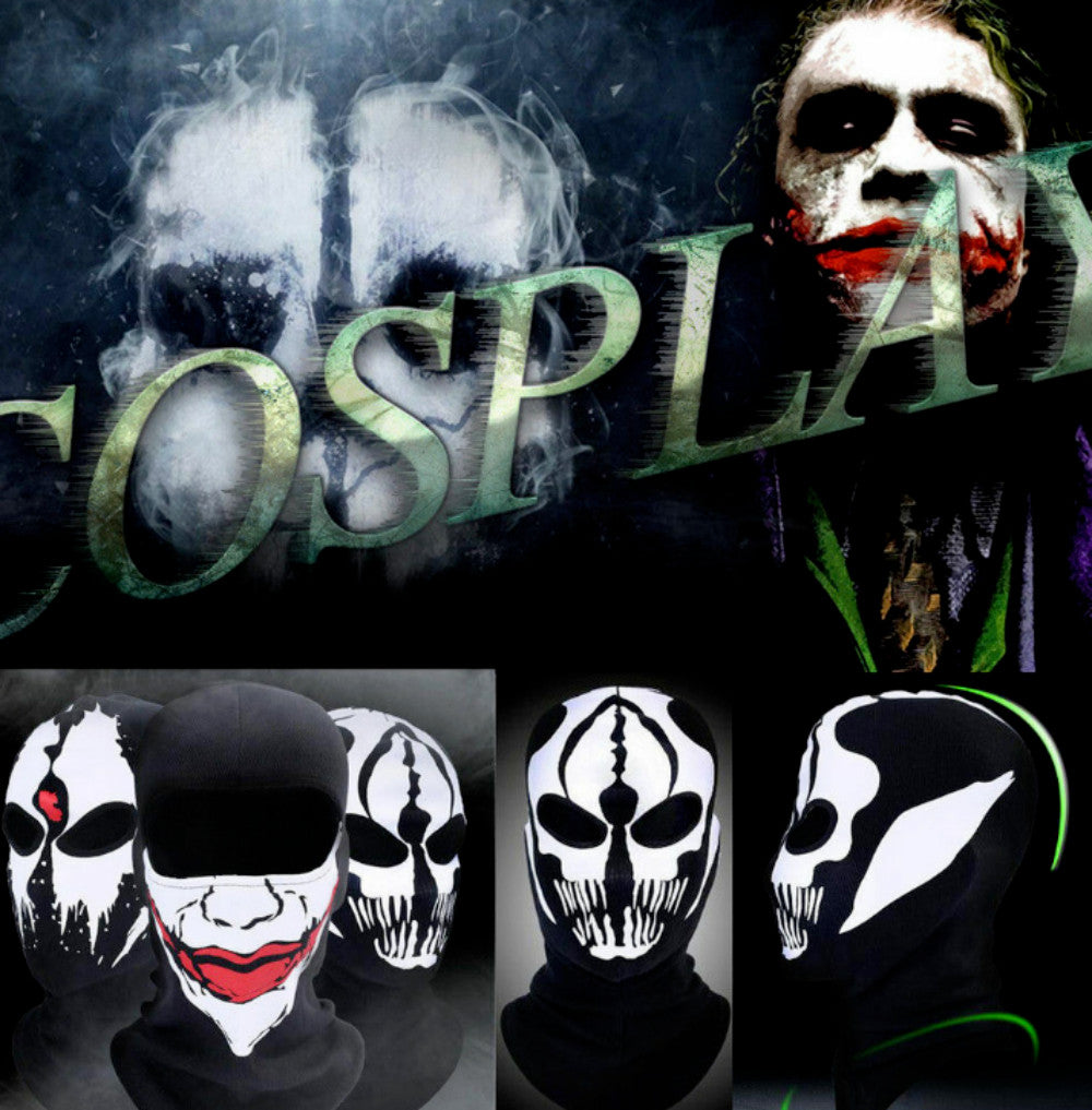 Full Face Mask Scary Cosplay Skull Balaclava for Cycling Skiing Men Women