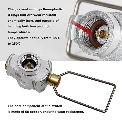 Portable Gas Canister Refill Adapter for Backpacking Fuel Transfer