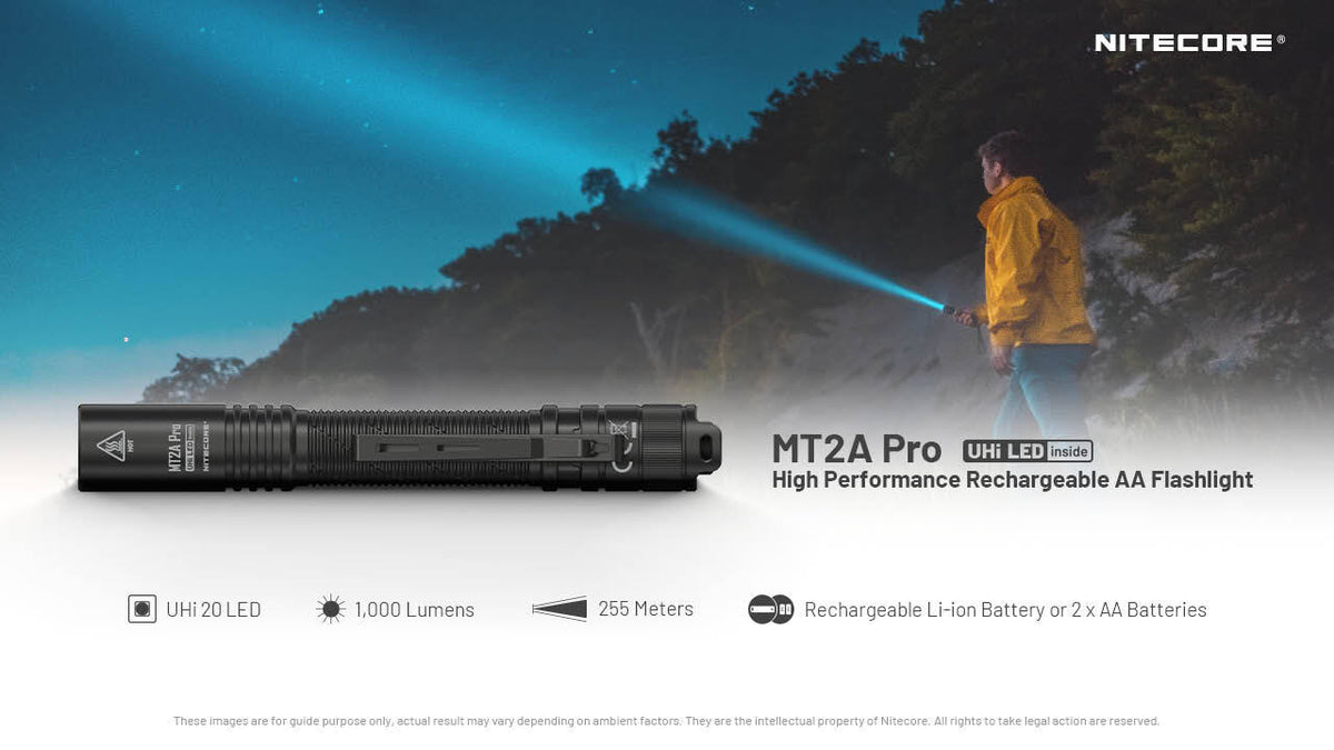 Rechargeable LED Flashlight 1000 Lumens Waterproof Portable