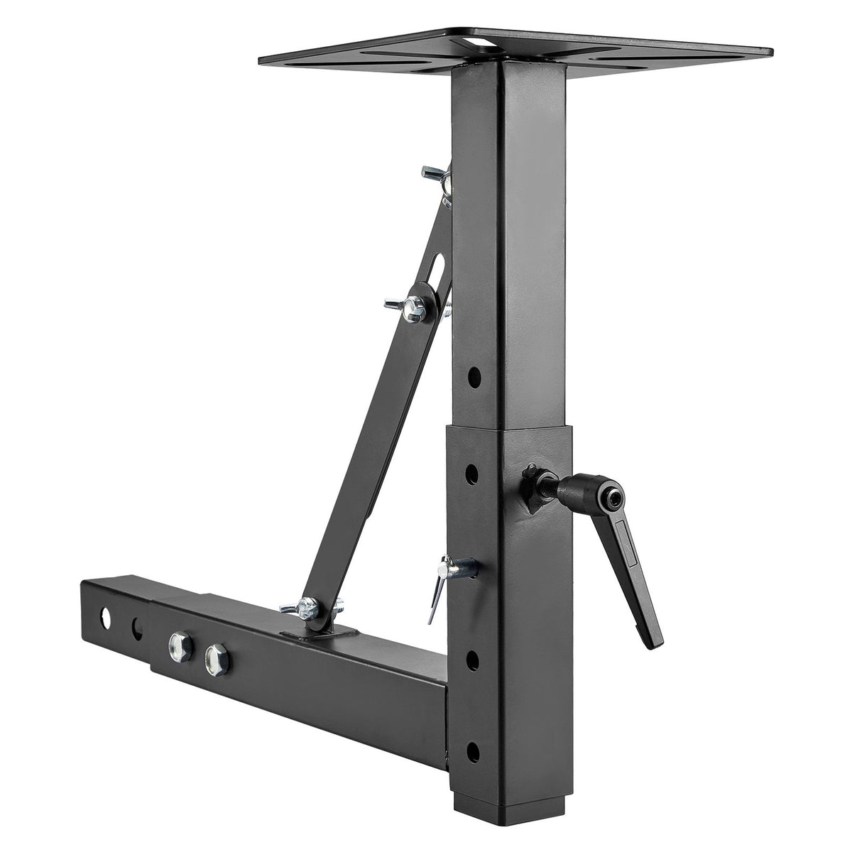 Heavy-Duty Hitch Mount Vise Plate Holder with Adjustable Height for 2-Inch Receivers