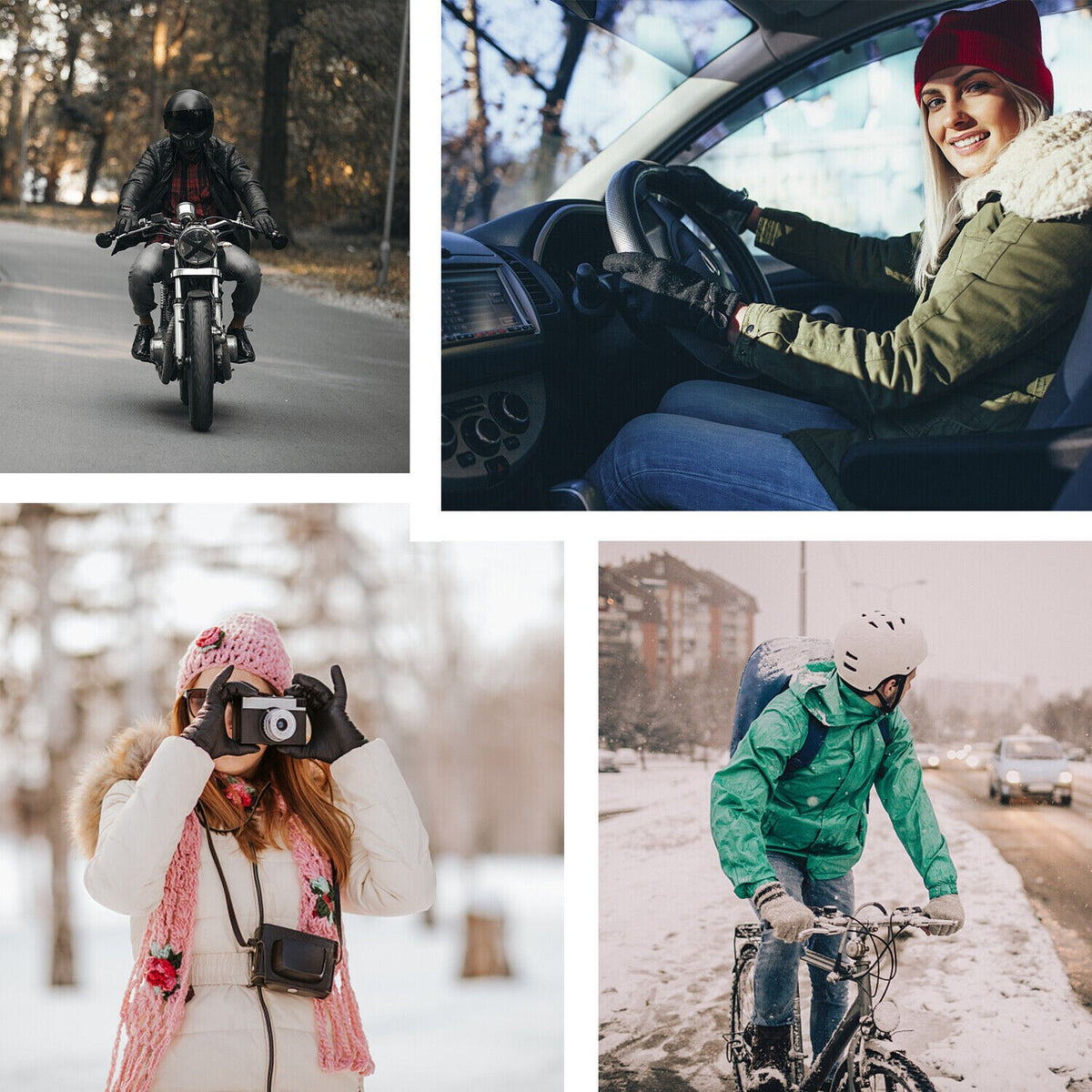 Unisex Heated Ski Gloves with Touchscreen & Windproof Insulation