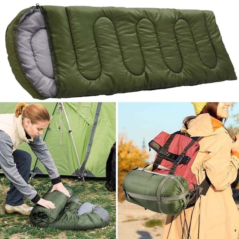 2PCS Adult Cold Weather Sleeping Bag Waterproof Winter Camping Bag
