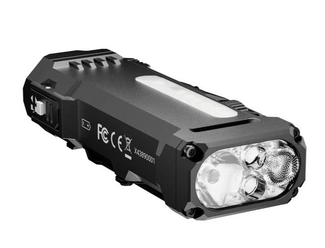 Rechargeable Waterproof Impact-Resistant Tactical Flashlight with Turbo Moon Mode