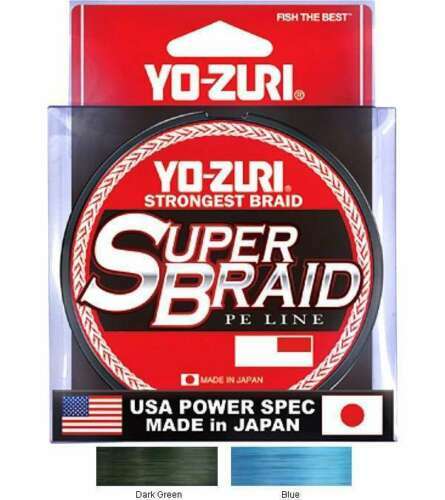 Yo-Zuri SuperBraid PE Fishing Line 65 lb 150 Yards - Blue