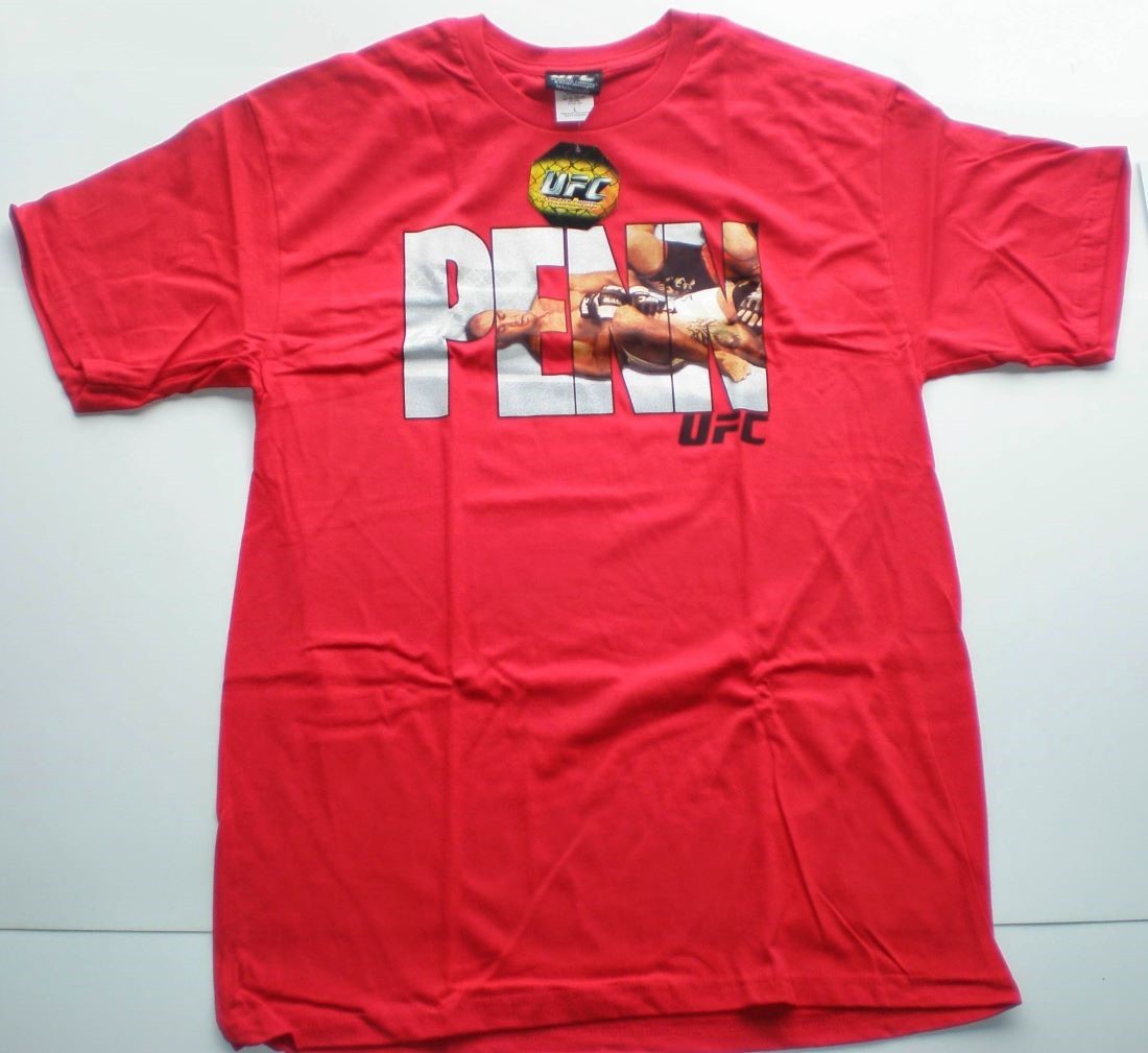 Men's Red UFC Signature T-Shirt Large - UFC UF 04686124