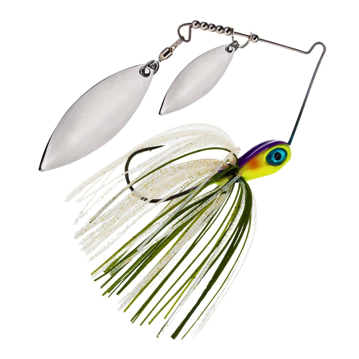 Spinnerbait Fishing Lure 3-Pack Double Willow Blade Bass Tackle Set