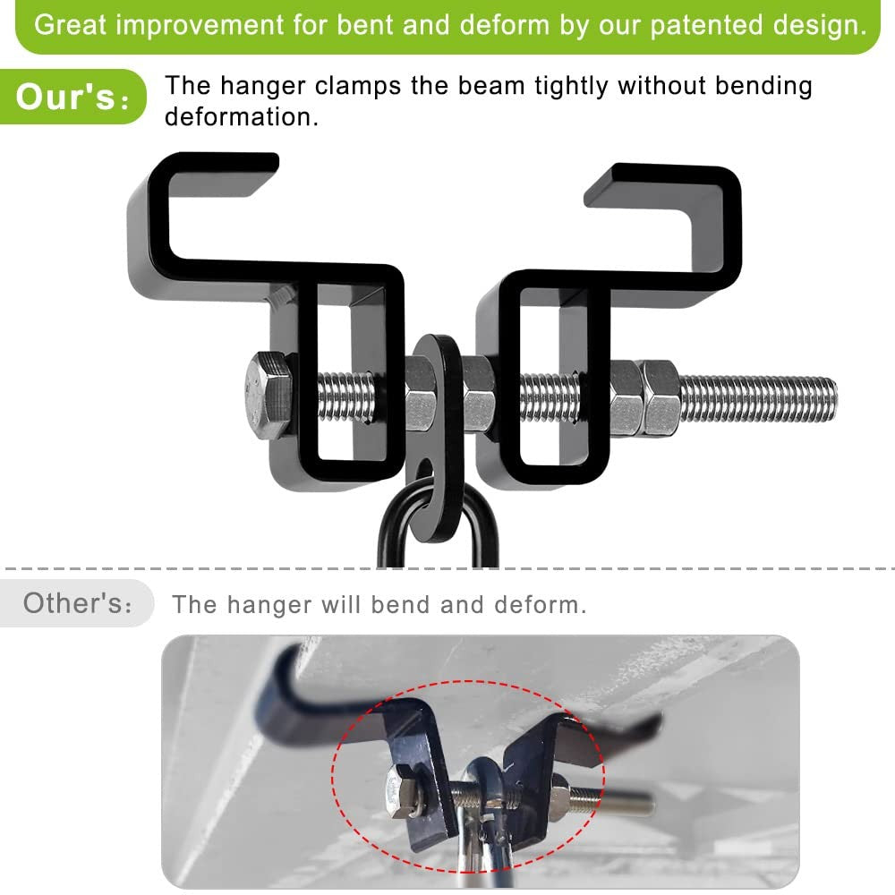 Heavy Duty Steel Beam Clamp for Punching Bag Mounting - MMA & Boxing Training Equipment