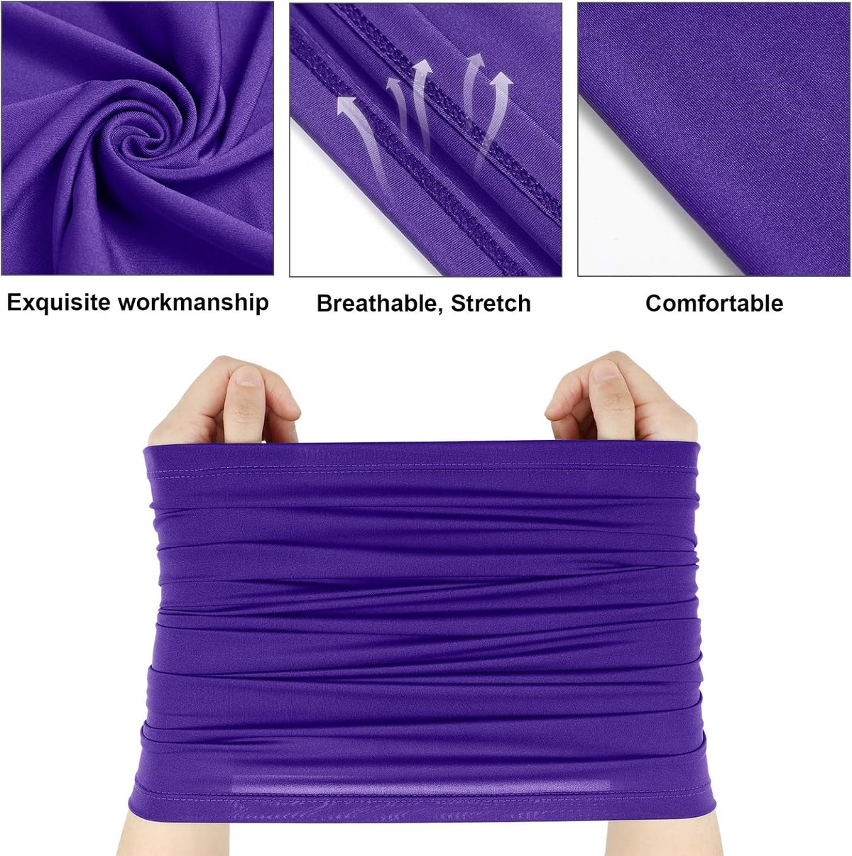 6-Pack UV Protection Summer Face Masks - Breathable Neck Gaiters for Sun & Dust