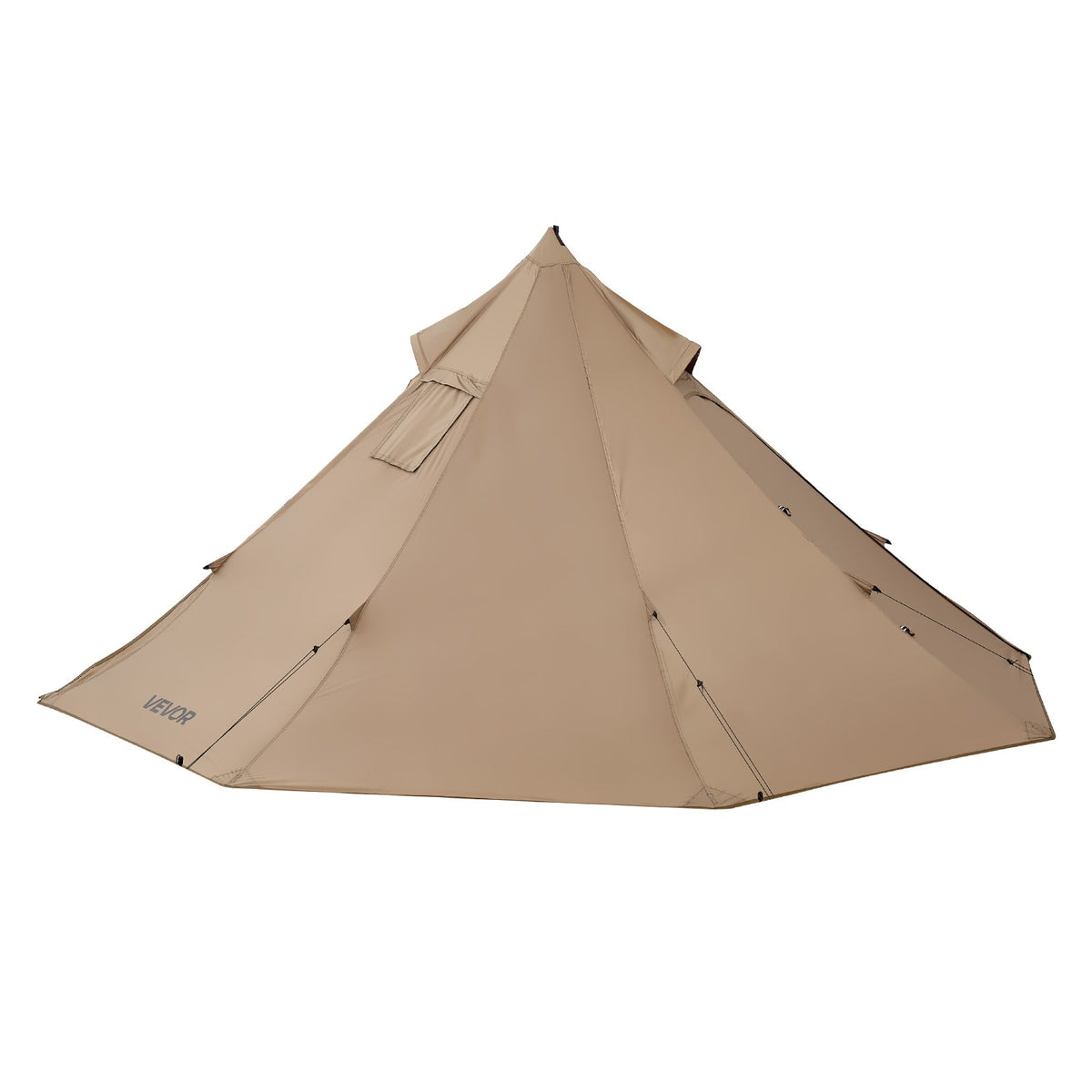 2-Person Waterproof Tipi Tent with Stove Jack for Camping