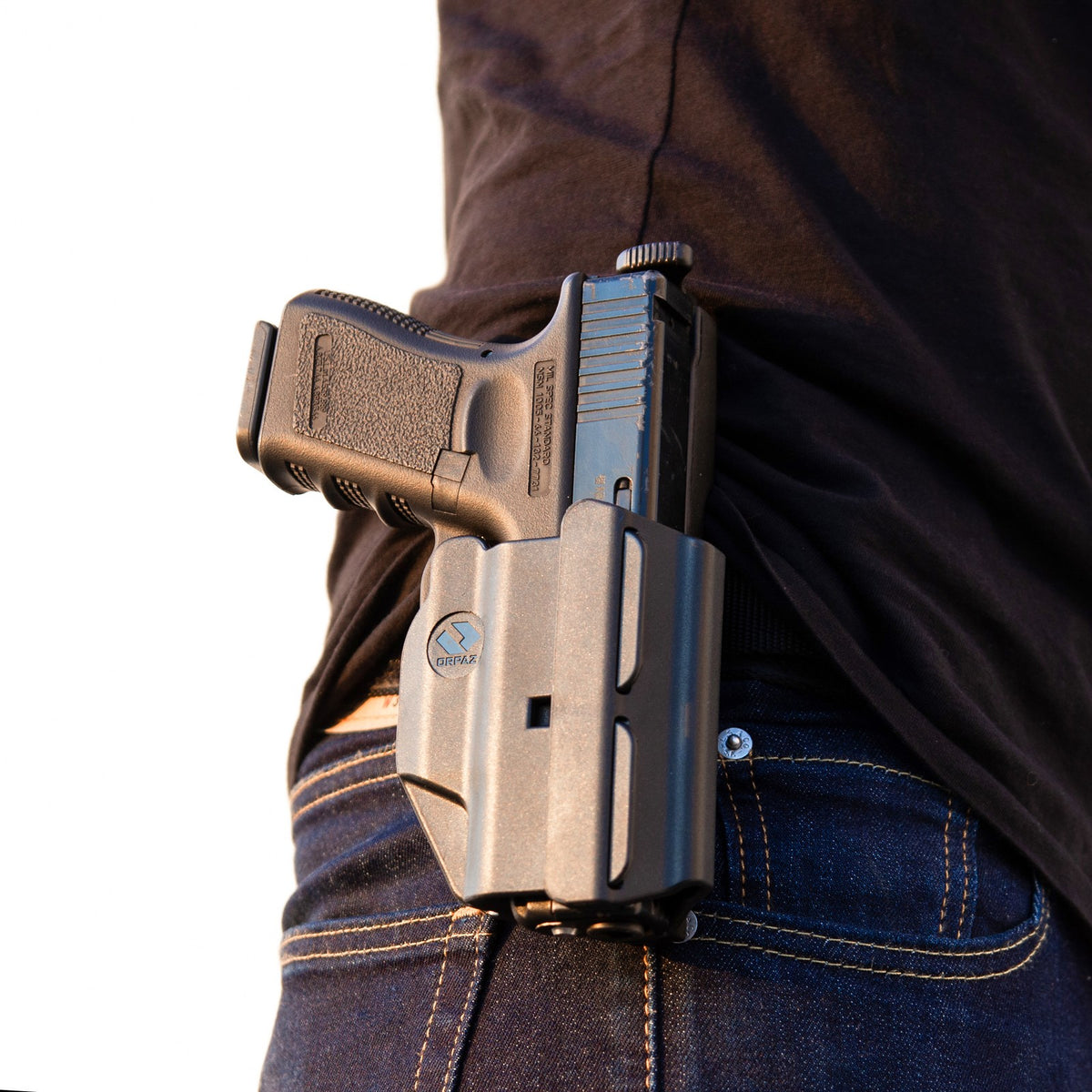 Universal Adjustable Weapon Holster with Multi-Level Retention & Optic Compatibility