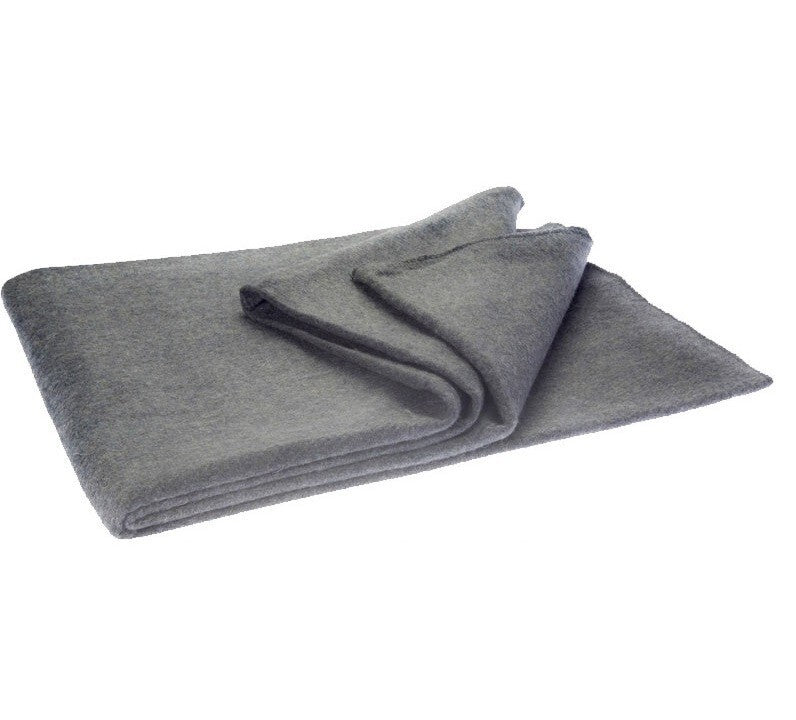 Outdoor Wool Blanket 51x80 Inch Camping & Survival Warm Cover Grey