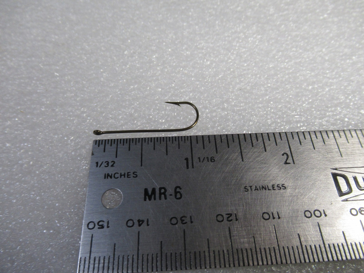 100 Pcs Bronze Fishing Hooks Size 4 Long Shank Bait Tying Tackle