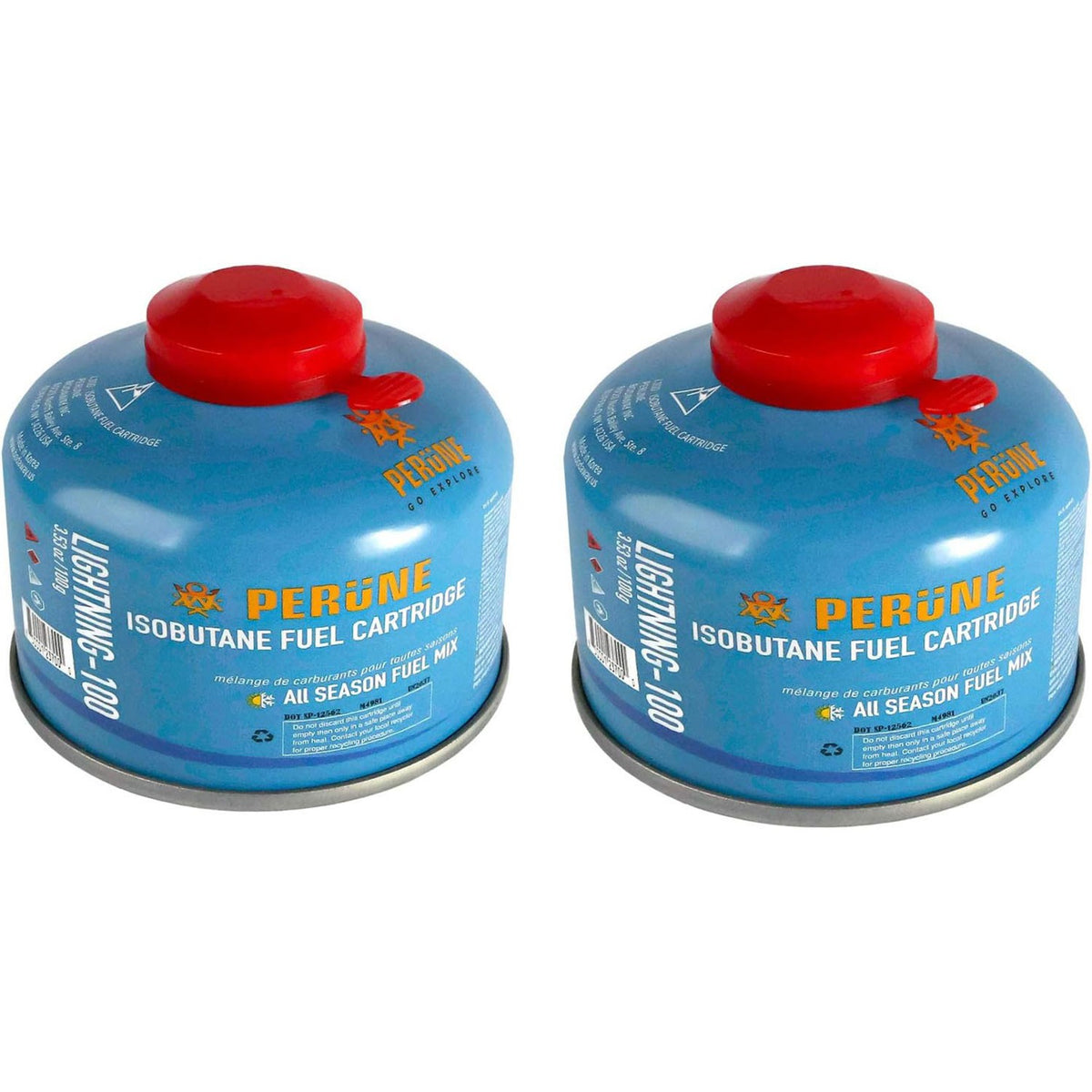 Portable Camping Isobutane Gas Canister 100g-230g All-Season Fuel for Stoves