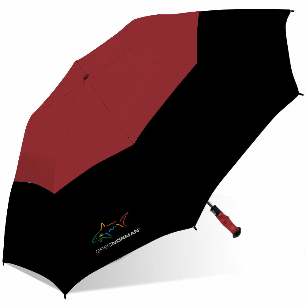 Greg Norman Shark 56-Inch Double Canopy Folding 2-Person Umbrella - All Colors