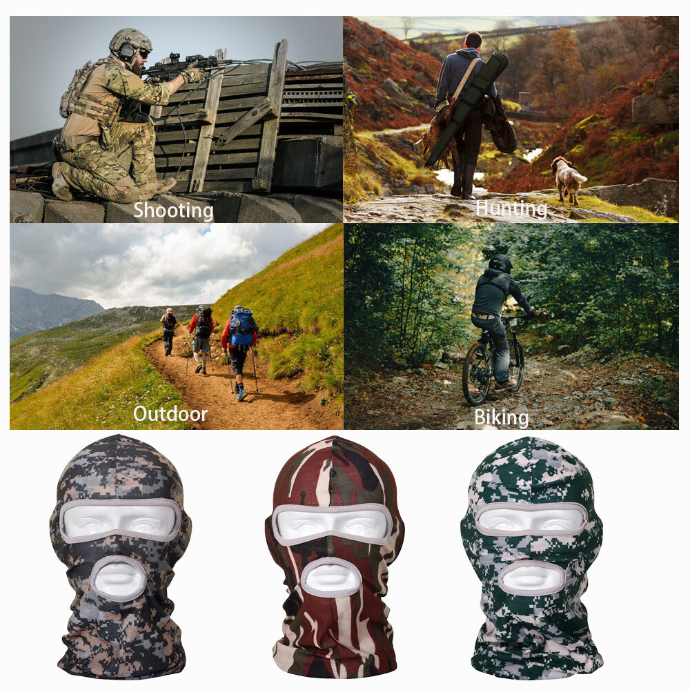 Outdoor Tactical Face Mask UV Protection Balaclava for Sports & Cycling