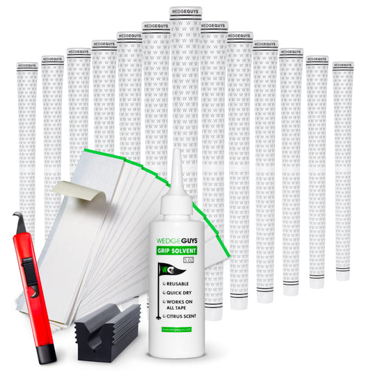 Golf Grip Kit 13 Velvet Grips with Deluxe Regripping Set - Multiple Sizes & Colors