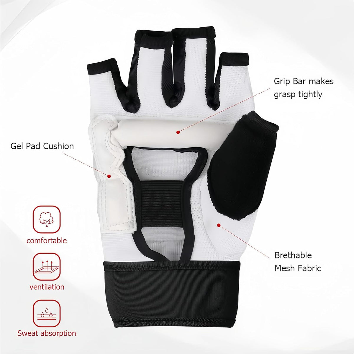 Adult & Youth Karate Sparring Gear Set with Headgear, Gloves, Kicks