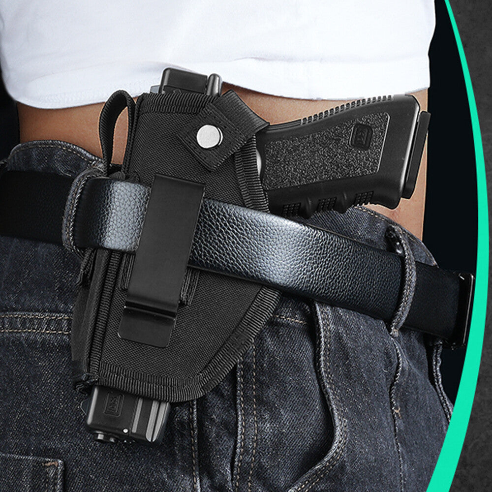 Concealed Pistol Holster with Universal Magazine Pouch for Left/Right Hand Carry - Tactical Gun Carry Case