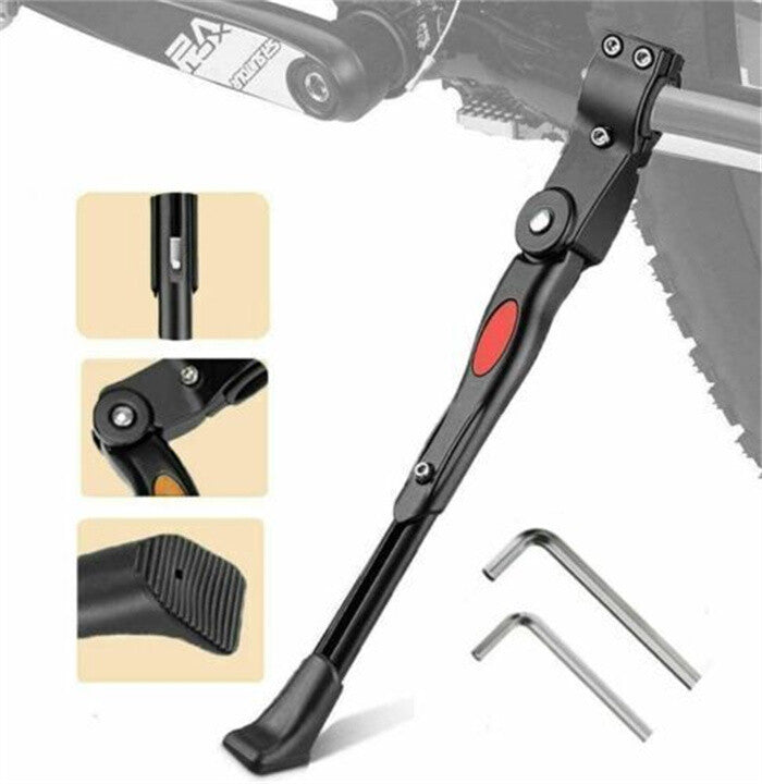 Adjustable Aluminum Bicycle Kickstand for 22-29 Inch Mountain & Road Bikes