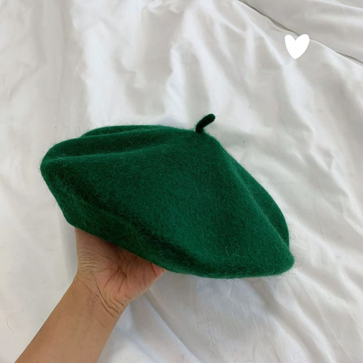 Women Casual Wool Beret Hat - Elegant French Style Solid Color Accessory