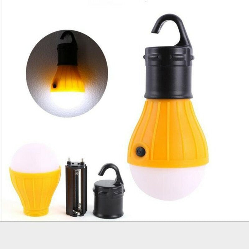 Portable LED Camping Lantern Light Bulb Hanging Tent Light 100 Lumens