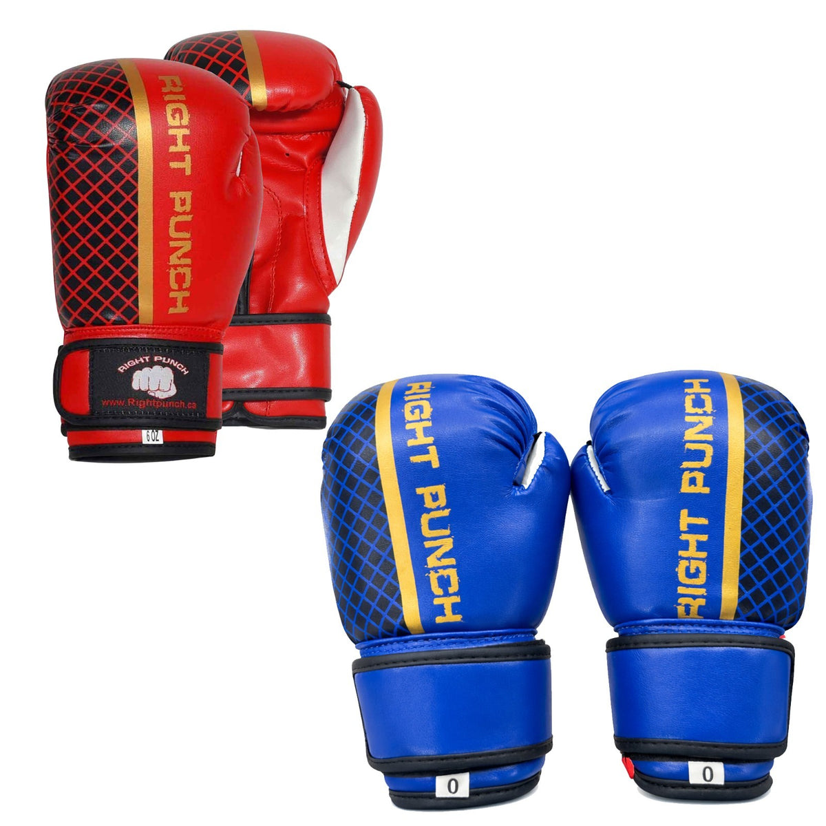 Unisex PU Leather Boxing Gloves for Training Sparring MMA Kickboxing - Multiple Colors