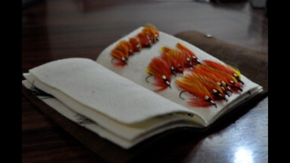 Leather Fly Wallet - Custom Made Fly Book for Fishing Tackle, USA
