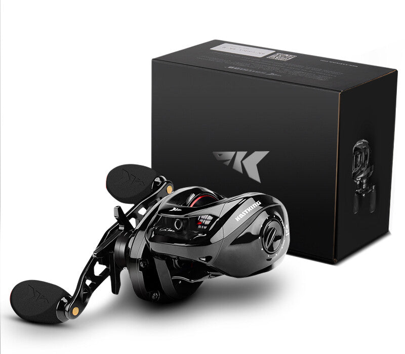 Baitcasting Reel with 17.6 lb Drag, Super Smooth Gear Ratios for Freshwater & Saltwater Fishing