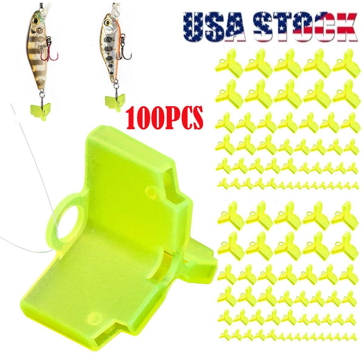 100pcs Fishing Hook Protector Covers Assorted Sizes Treble Hook Sheaths