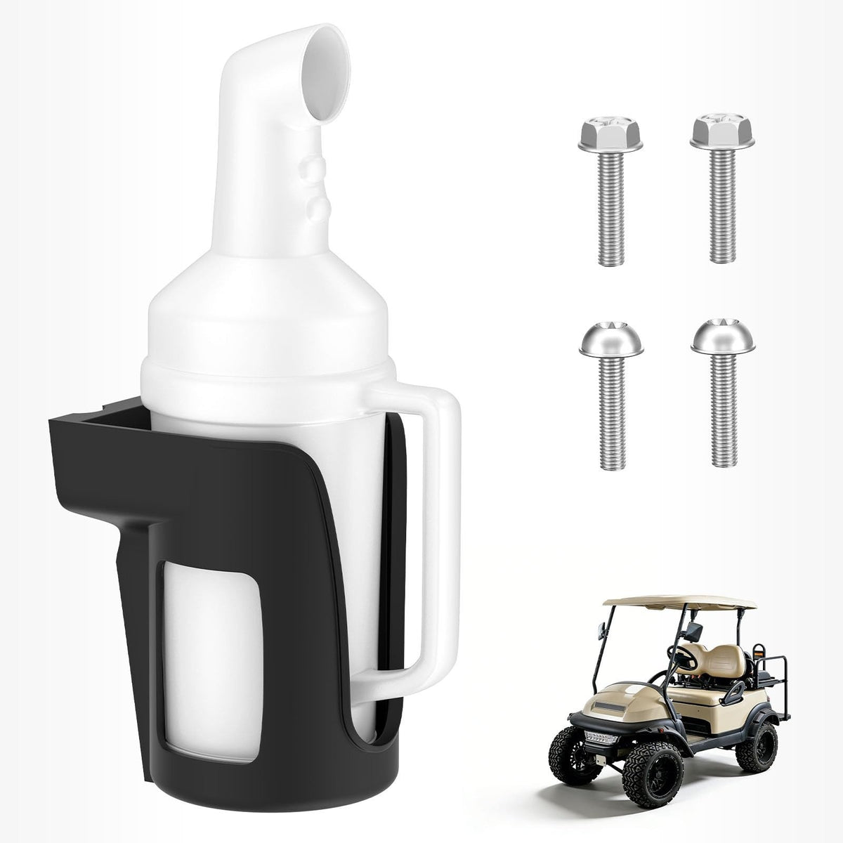 Golf Cart Sand Bottle Divot Repair Filler Holder Large Capacity Rattle Proof