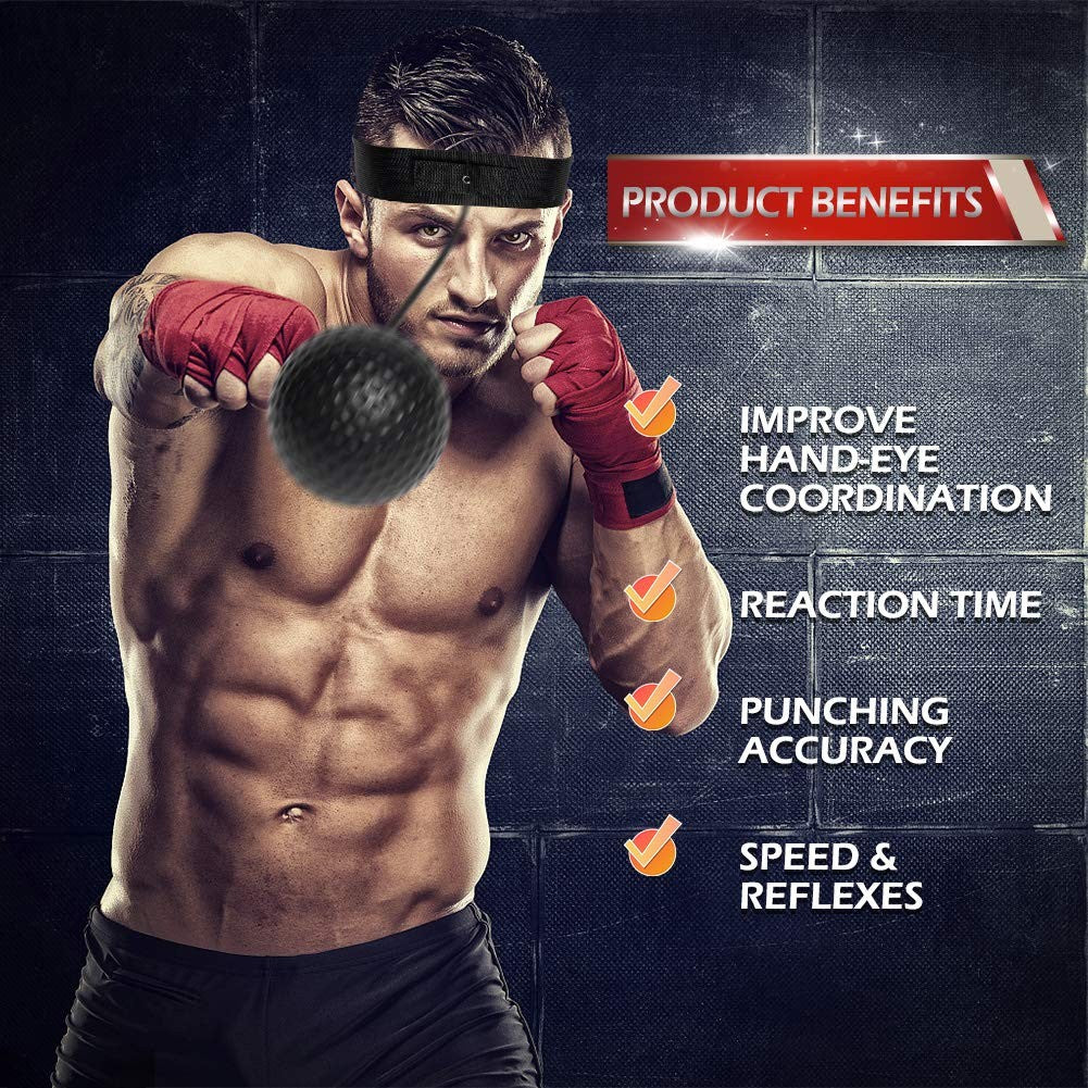 Boxing Ball Family Pack with Adjustable Headband - Reaction Training Set
