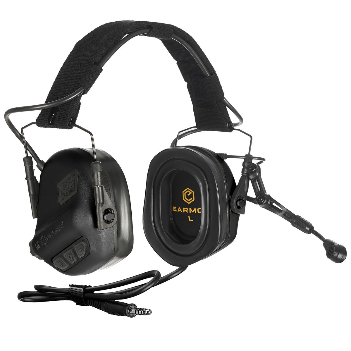 Tactical Shooting Ear Protection Headset with Microphone & U-174 Connector