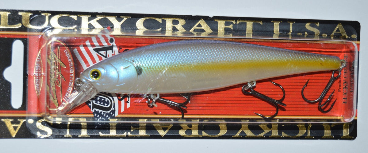 Lucky Craft Pointer 128 SP 5" 1oz Jerkbait - Suspending Chartreuse Shad
