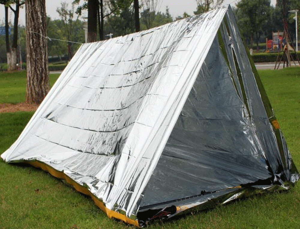 Emergency Survival Tent Reflective Shelter Bag 8ft x 4ft Compact & Reusable