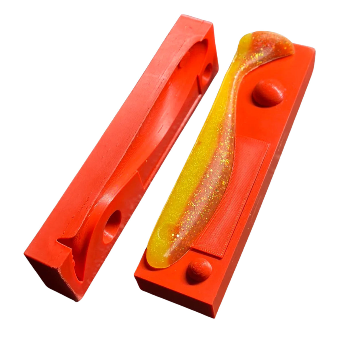 DIY Soft Plastic Swimbait Mold for Custom Fishing Lures – Multiple Sizes
