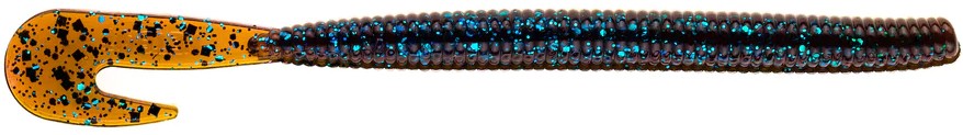 Fishing Soft Plastic Worms - 5.75 Inch Bait Infused Lures for Bass & Catfish